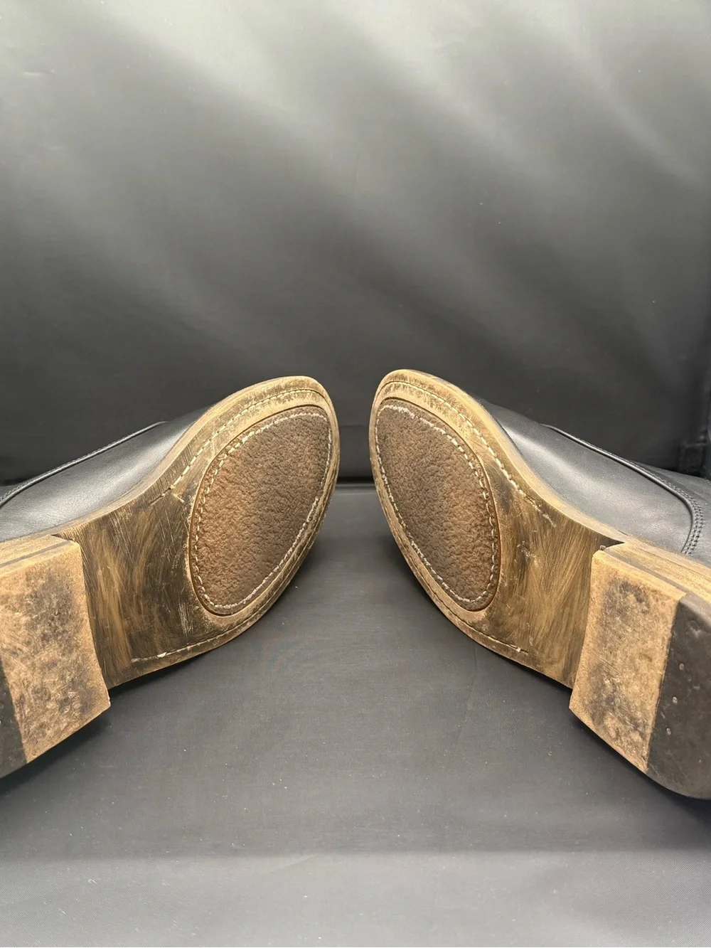 John Fluevog Clift Black Leather Single Monk Strap Shoes Mens Size 9 Portugal